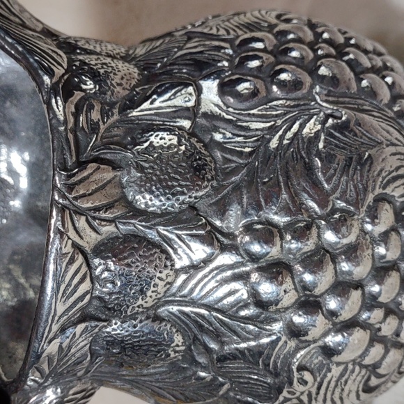 Decorative Silvertone Pitcher - Picture 7 of 10